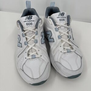 New Balance 608 Women White Light Blue Women's Size 7.5 Running Walking Comfort